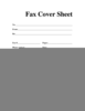 Fax Cover Sheet Image