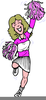 Cheerleading Cartoon Clipart Image
