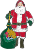 Santa Christmas Presents Clip Art