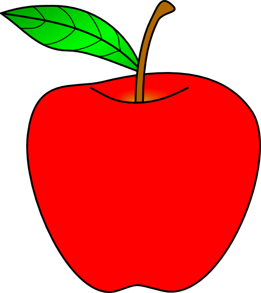 Red Apple Clip Art at vector clip art online, royalty free