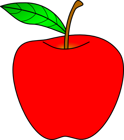 Red Apple Clip Art at Clker.com - vector clip art online, royalty free