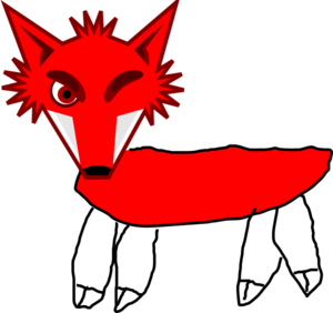 Red Fox Warrior Clip Art