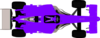 Purple Formula One Racer Clip Art