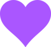 Violet Heart Clip Art