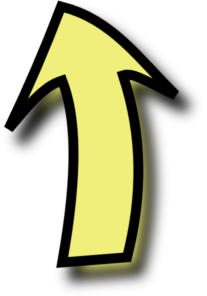 Yellow Comic Arrow Clip Art at Clker.com - vector clip art online