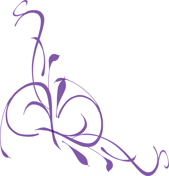 Purple Floral Swirl Clip Art at Clker.com - vector clip art online
