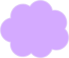 Purple Thought Bubbler Clip Art