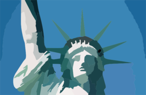 New York City Liberty Island Statue De La Liberte Clip Art