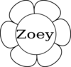 Zoey Window Flower 2 Clip Art