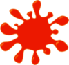 Red Blood Splat Clip Art