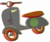 Green Vespa Clip Art