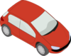 Red Small Car Clip Art