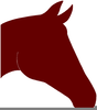 Horse Head Outline Clipart Image