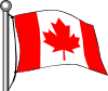 Canada Flag Flying Clip Art