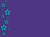 Blue Purple Flowers Design Image