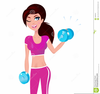 Woman Exercising Clipart Image