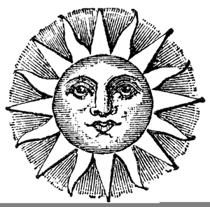 Celestial Sun Clipart Image