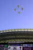 A Formation Of Navy F/a-18 Hornets Flys Over The Ev1.net Houston Bowl At Reliant Stadium In Houston, Texas. Image