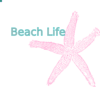 Coral Starfish - Beach Life Sign Clip Art