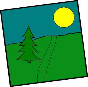Landscape With A Picea Clip Art