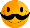 Smileystache Clip Art