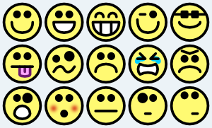Small Smilies Clip Art