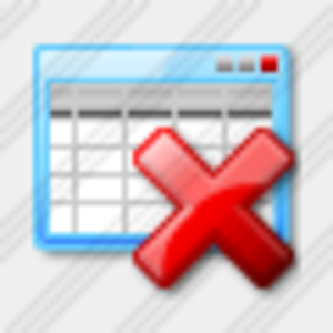 Icon Table Delete 1 Image