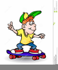 Clipart Boy On Skateboard Image