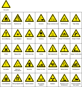 Sign Hazard Warning Clip Art