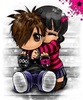 Kids Hug Cartoon Image