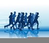 Free Running Man Clipart Image