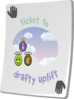 Paradise Ticket Drafty Uplift Clip Art