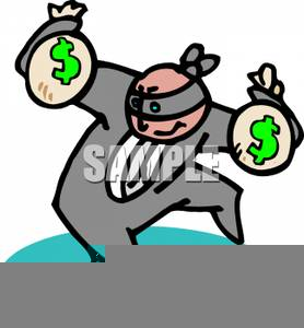 Man With Money Bag Clipart Image