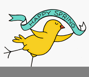 Happy First Day Of Spring Clipart Image