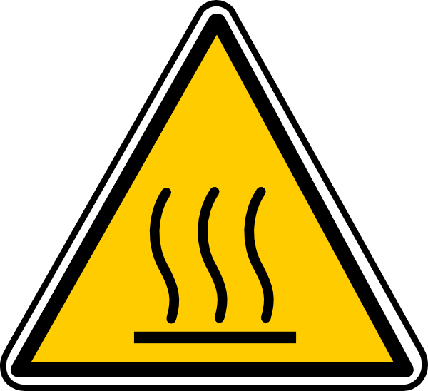 Hot Surface Danger Clip Art at Clker com vector clip art 