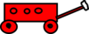 Big Red Sport Wagon Clip Art