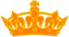 Orange Yellow Crown Clip Art