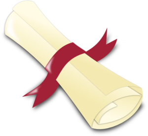 Cardinal Red Diploma Clip Art