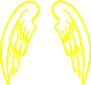 Gold.angel.wings.design Clip Art