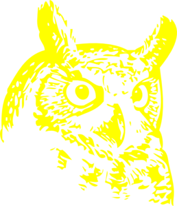 Owl Image Yellow Clip Art