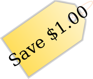 Save $1 Clip Art
