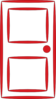 Red Door  Clip Art