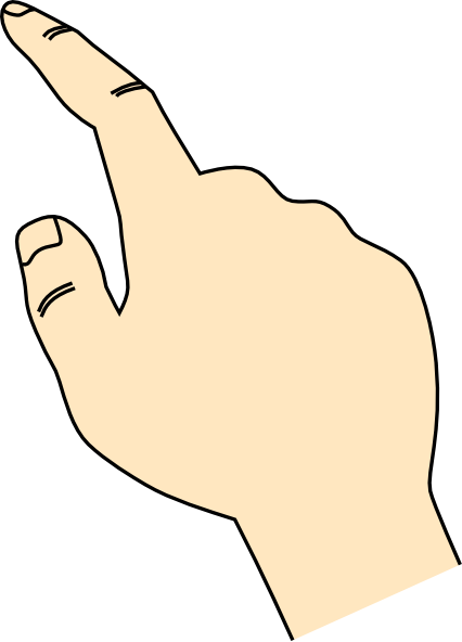 Pointing Finger Clip Art at Clker.com - vector clip art online, royalty ...