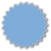 Starburst Outline Blue Clip Art
