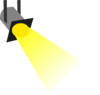 Disco Light Yellow No Outline Clip Art