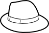 Hat Outline Clip Art