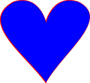 Blue Hearts Clip Art at Clker.com - vector clip art online, royalty