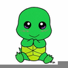 Cute Baby Turtle Clipart Image