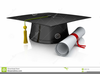 Graduation Hat Clipart Black And White Image