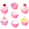 Cupcakes With Sprinkles Clipart Image